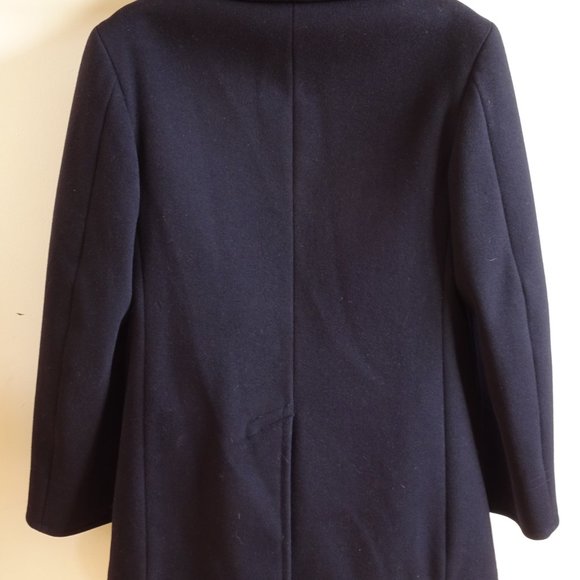 Vintage USN Navy "Naval Clothing Depot" WW2 Dark Blue Wool Pea Coat Size 38 - Picture 2 of 12